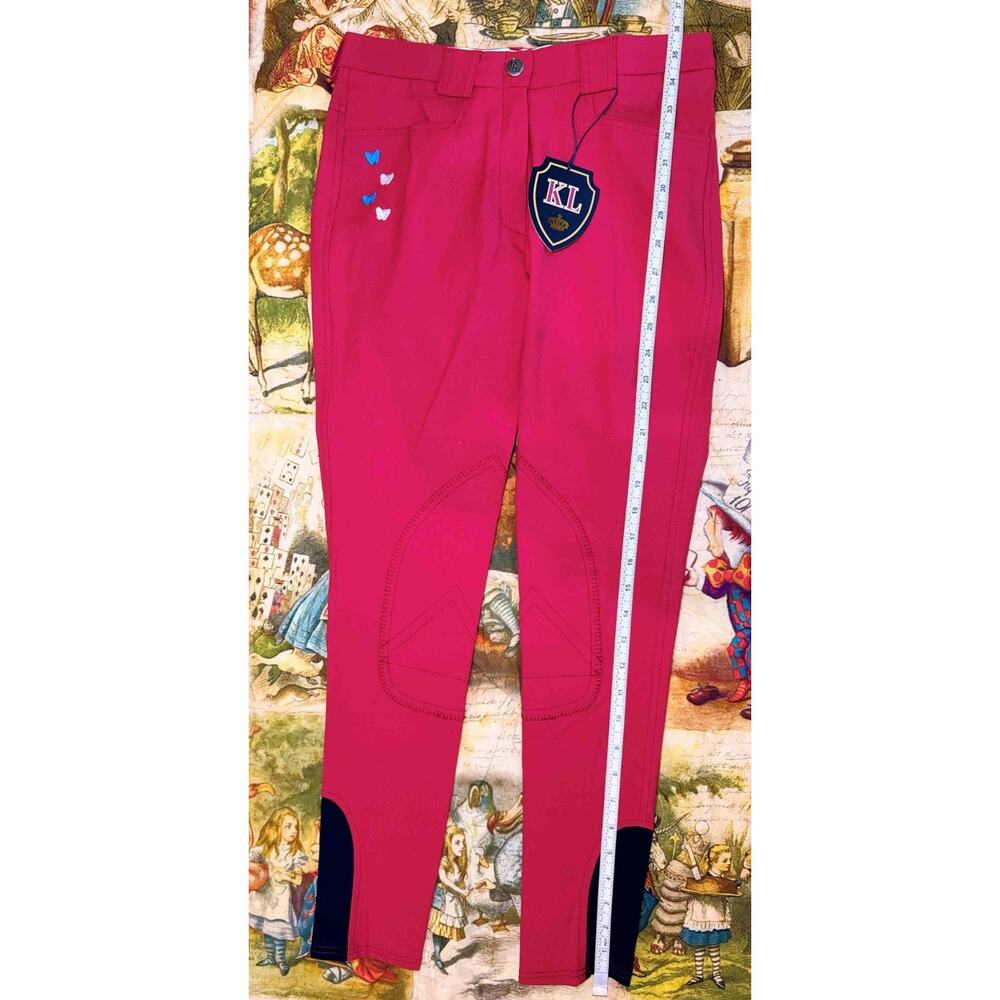 Kingsland Kelly Red Riding Breeches Size EU 34 US 24 / 26 NWT Daisy Butterflies - Picture 14 of 14